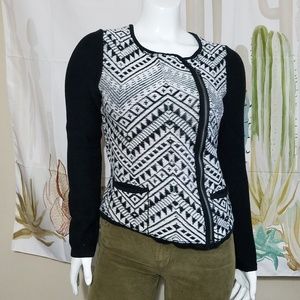 Lucky Brand Moto ZIp Sweater Jacket